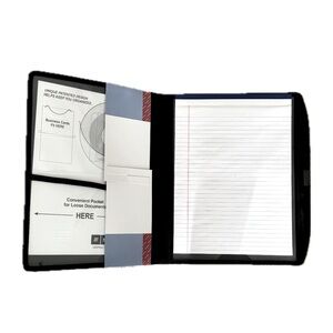 😎 NWT Smead Indura Deluxe Letter Size Black Padded Nylon 3 Pocket Folia …